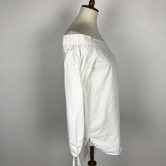 J.O.A Side Slit Off Shoulder Top Cotton - Picture 5 of 12